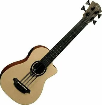 LAG TKB-150CE Tiki Uku Basszus ukulele Natural (Sérült)