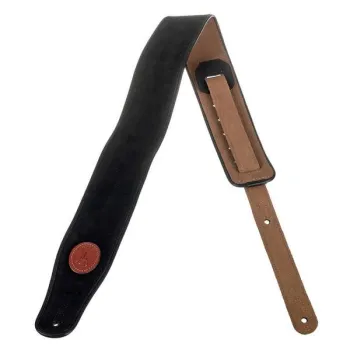Levys Piped Suede Strap 2,5 BK