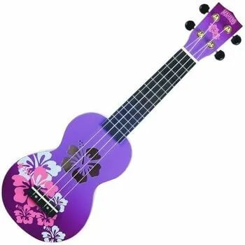 Mahalo Hibiscus Szoprán ukulele Hibiscus Purple Burst