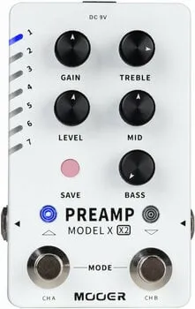 MOOER Preamp Model X2 Rackes gitárerősítők és előfokok