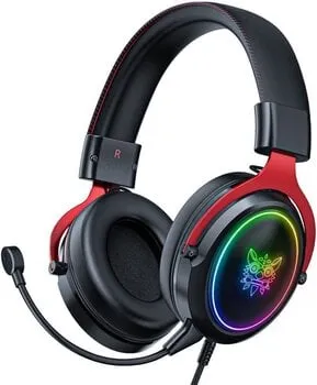 Onikuma X10 RGB Wired Gaming Headset With Detachable Mic PC headset