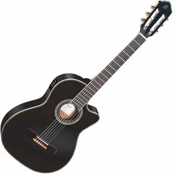 Ortega RCE145 44 Black Elektro-klasszikus gitár