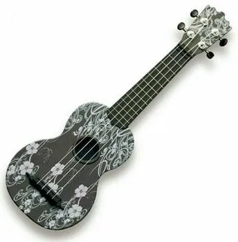 Pasadena WU-21F7-BK Floral Black Szoprán ukulele