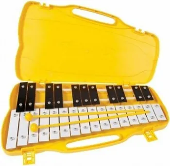 PP World 27 Note Glockenspiel BlackWhite Metal Keys