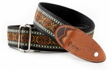 RightOnStraps Surf Textil gitár heveder Rider Brown