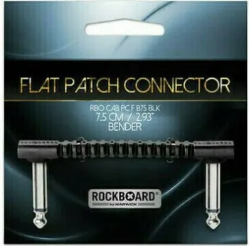 RockBoard RBO-CAB-PC-F-B75-BLK 10 cm Pipa - Pipa Patch kábel
