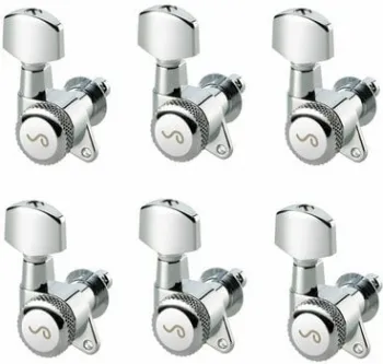 Schaller M6 135 6L locking staggered Chrome Gitár hangolókulcs (Csak kicsomagolt)