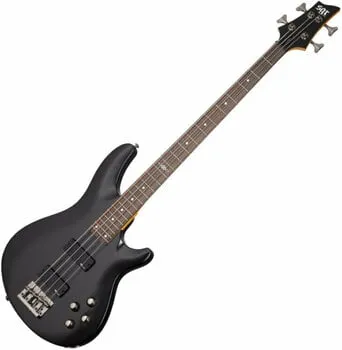 Schecter C-4 SGR Midnight Satin Black Elektromos basszusgitár