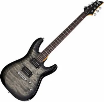 Schecter C-6 Plus Charcoal Burst Elektromos gitár (Használt )