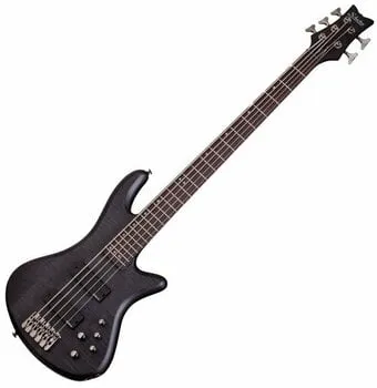 Schecter Stiletto Studio-5 See Thru Black Satin Elektromos basszusgitár