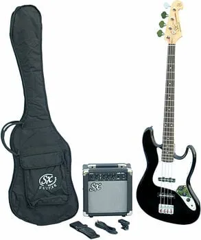 SX SB1 Bass Guitar Kit Black Elektromos basszusgitár (Használt )