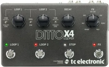 TC Electronic Ditto X4 Looper Gitáreffekt (Csak kicsomagolt)