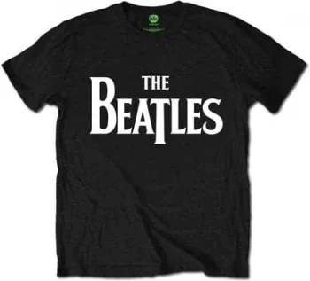 The Beatles Drop T Logo Black