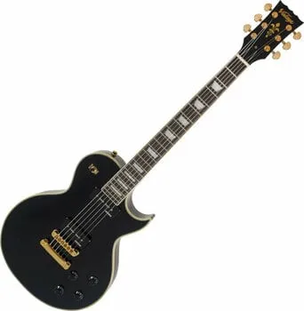 Vintage V100PBB Gloss Black Elektromos gitár
