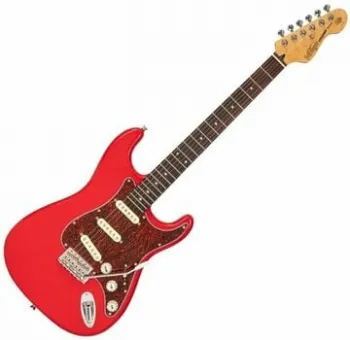 Vintage V60 Coaster Gloss Red Finish Elektromos gitár