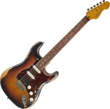 Vintage V6HMRSB Distressed Sunburst Elektromos gitár