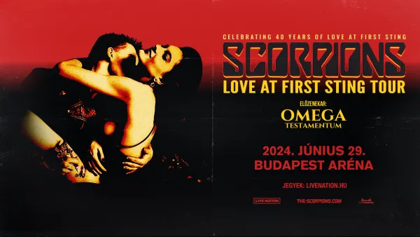 Egy hónapon belül Scorpions koncert Budapesten (2024.június 29. Budapest Aréna)