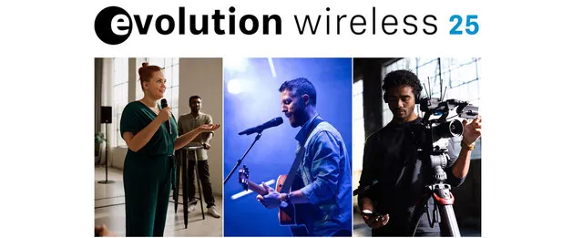 A Sennheiser most ünnepli az Evolution vezeték nélküli mikrofonok 25 éves évfordulóját