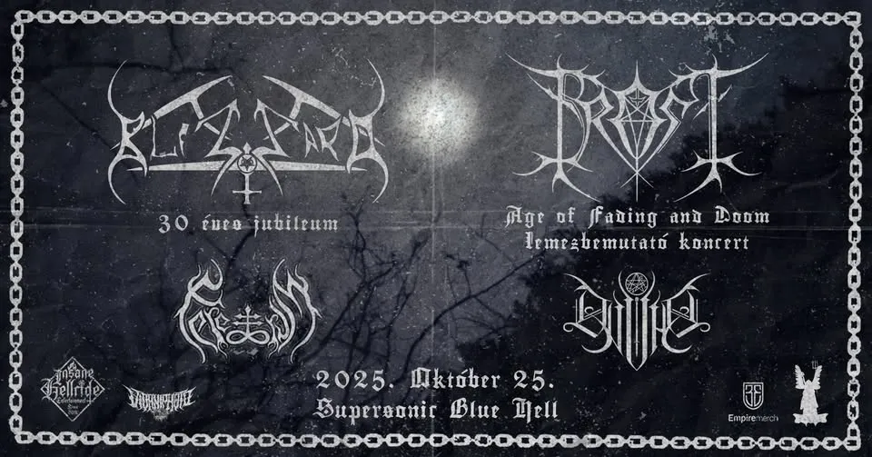 Blizzard XXX. jubileum és Frost lemezbemutató // Feretrum, DVVAD // 2025. 10. 25. Supersonic Blue Hell