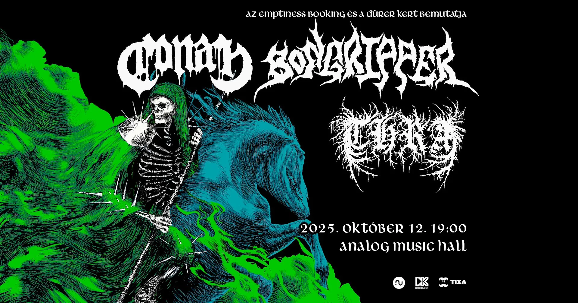 Bongripper (US), Conan (UK), Thra (US) // Analog Music Hall, 2025. Október 12.
