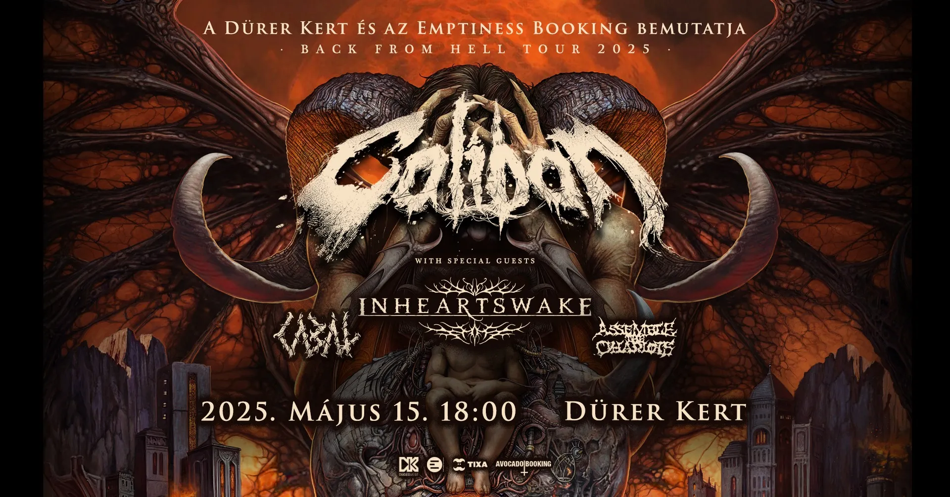 CALIBAN (DE), IN HEARTS WAKE (AUS), CABAL (DK), ASSAMBLE THE CHARIOTS (FIN) // 2025.05.15. DÜRER KERT, BUDAPEST