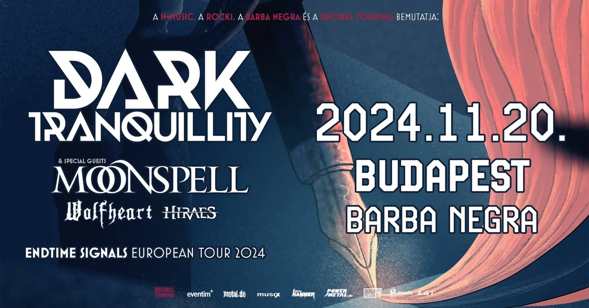 DARK TRANQUILLITY, MOONSPELL, WOLFHEART, HIRAES | KANONENFIEBER, PANZERFAUST (Barba Negra, 2024.11.10.)