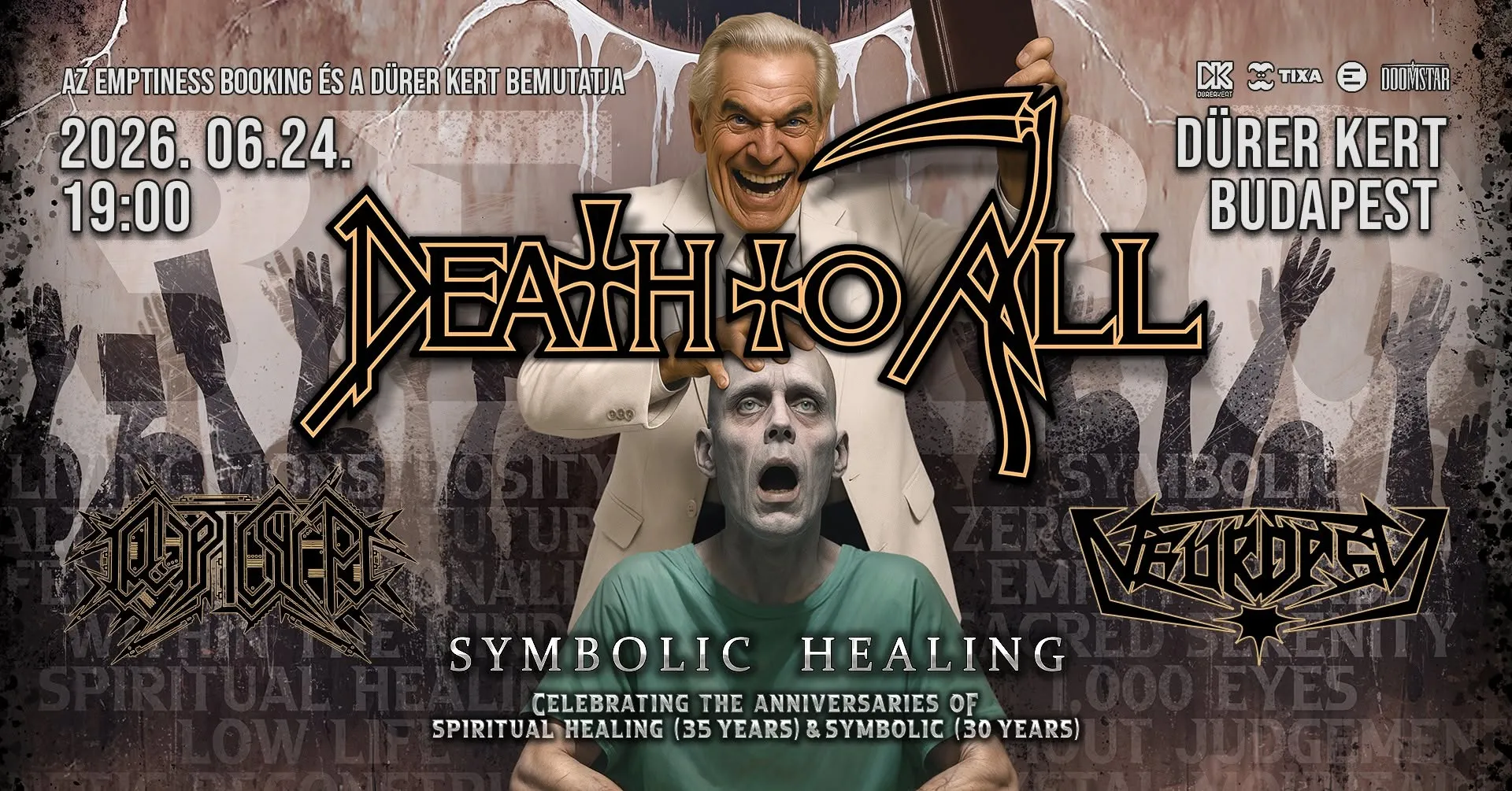 Death To All - Symbolic Healing European Tour 2026 // 2026. június 24., Budapest, Dürer Kert