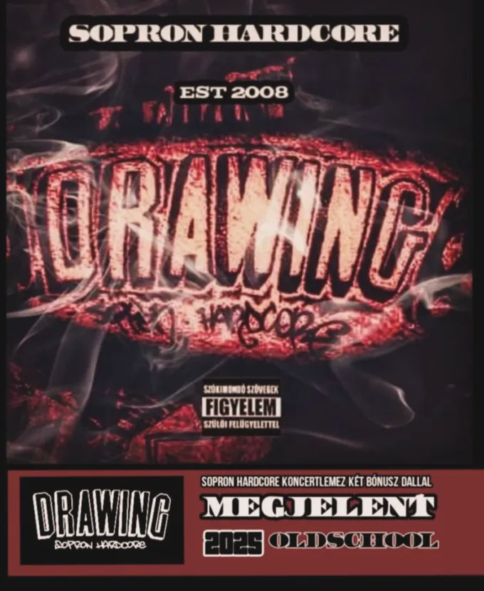 Drawing - Földalatti koncertlemez