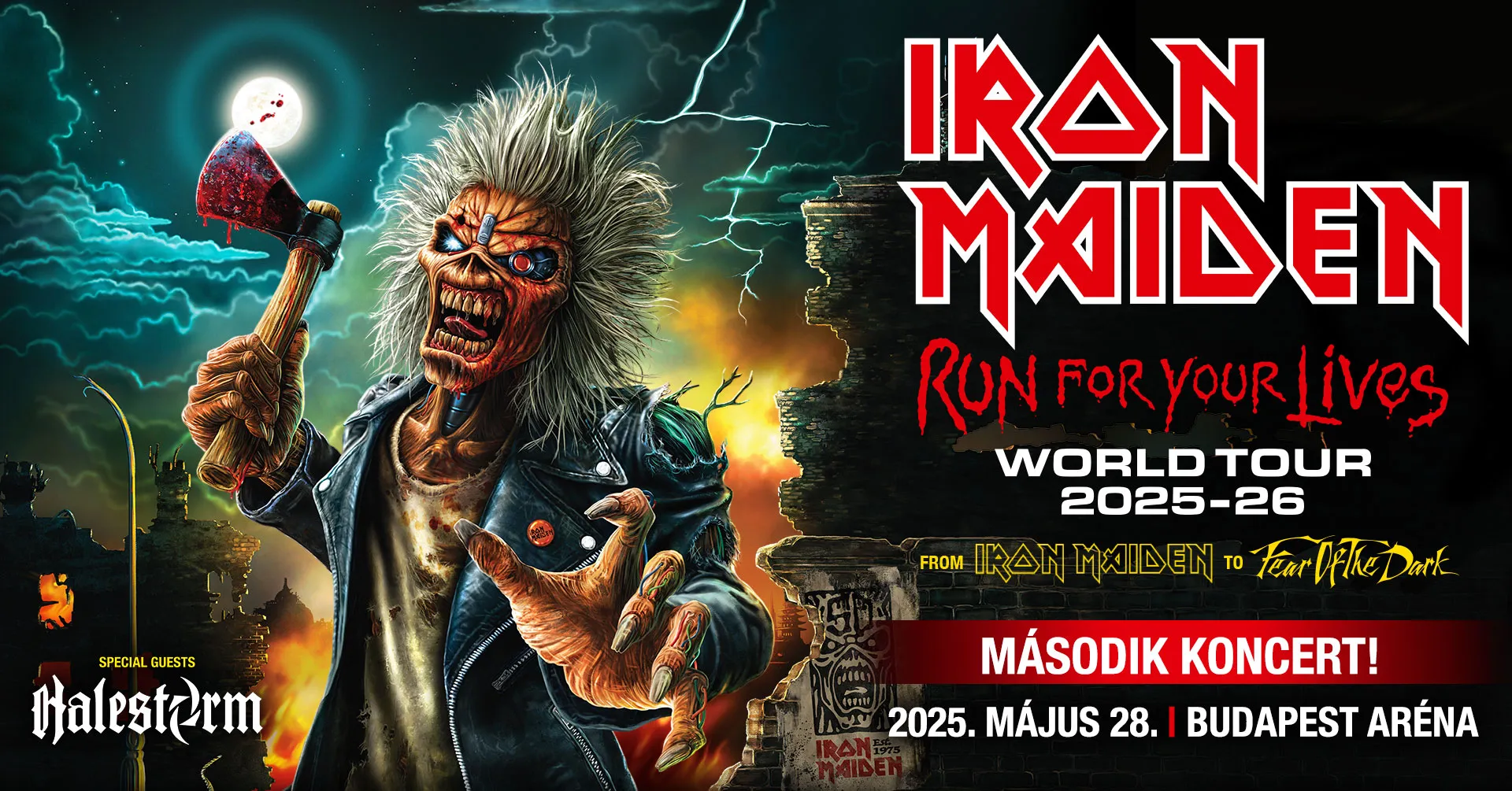 Időtlen Energia az Iron Maiden és Halestorm koncerten