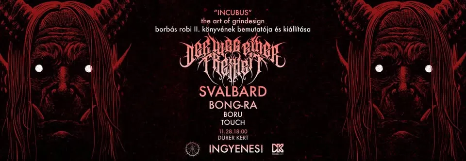 INCUBUS - the art of Grindesign. Minifesztivál könyvbemutatóval a Dürer Kertben