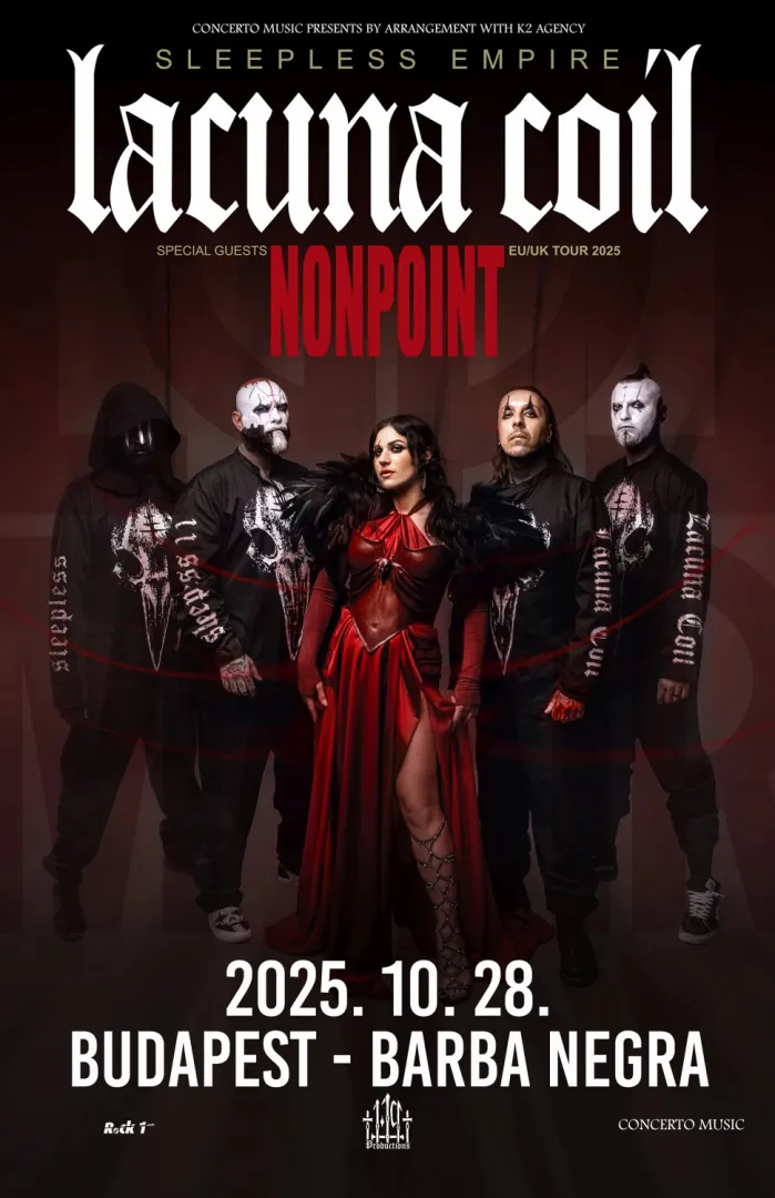 Lacuna Coil, Nonpoint koncert október végén