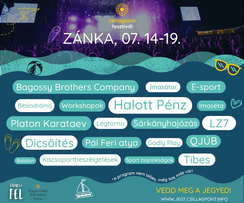 Mi lenne, ha végre nem kéne bizonyítanod? Július 14. és 19. között Zánkán lesz a Csillagpont Fesztivál