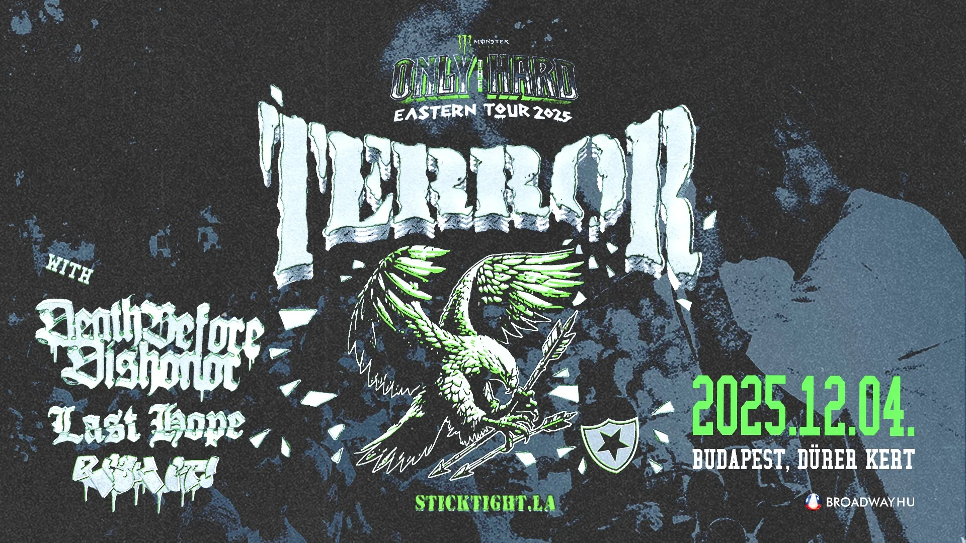 ONLY THE HARD TOUR 2025 - TERROR, DEATH BEFORE DISHONOR, RISK IT, LAST HOPE // Dürer Kert, 2025.12.04.