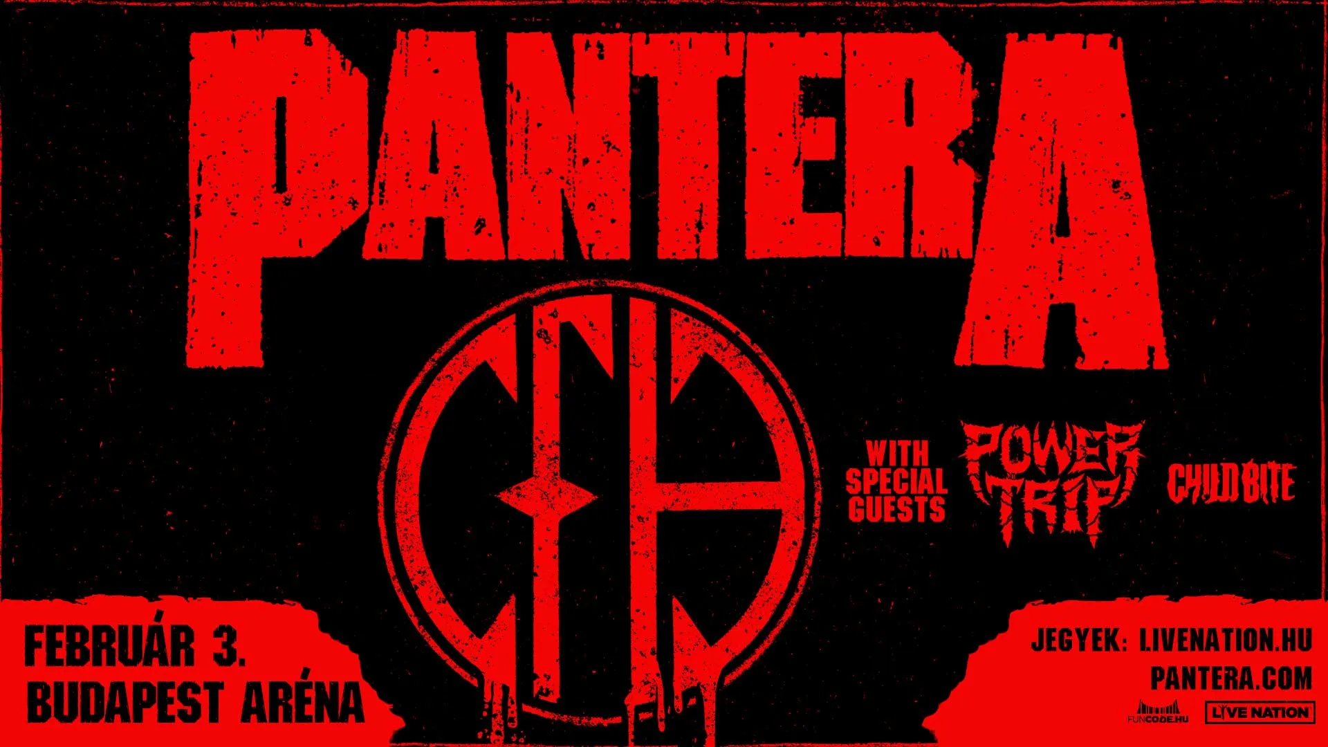 Pantera, Power Trip, Child Bite // 2025.02.03. Sportaréna