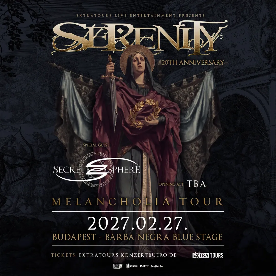 Serenity: 20. évfordulós jubileumi turnéval térnek vissza Budapestre