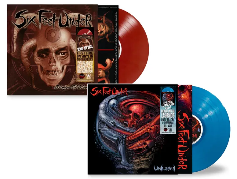 Six Feet Under - Újrakiadást kaptak Bringer Of Blood és Unburied anyagaik