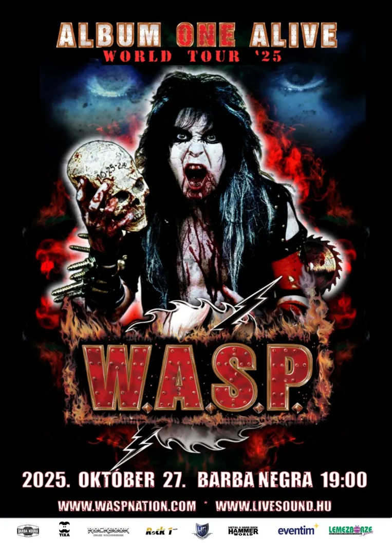 W.A.S.P. koncert októberben: a teljes debütalbumot eljátssza majd Blackie Lawless!