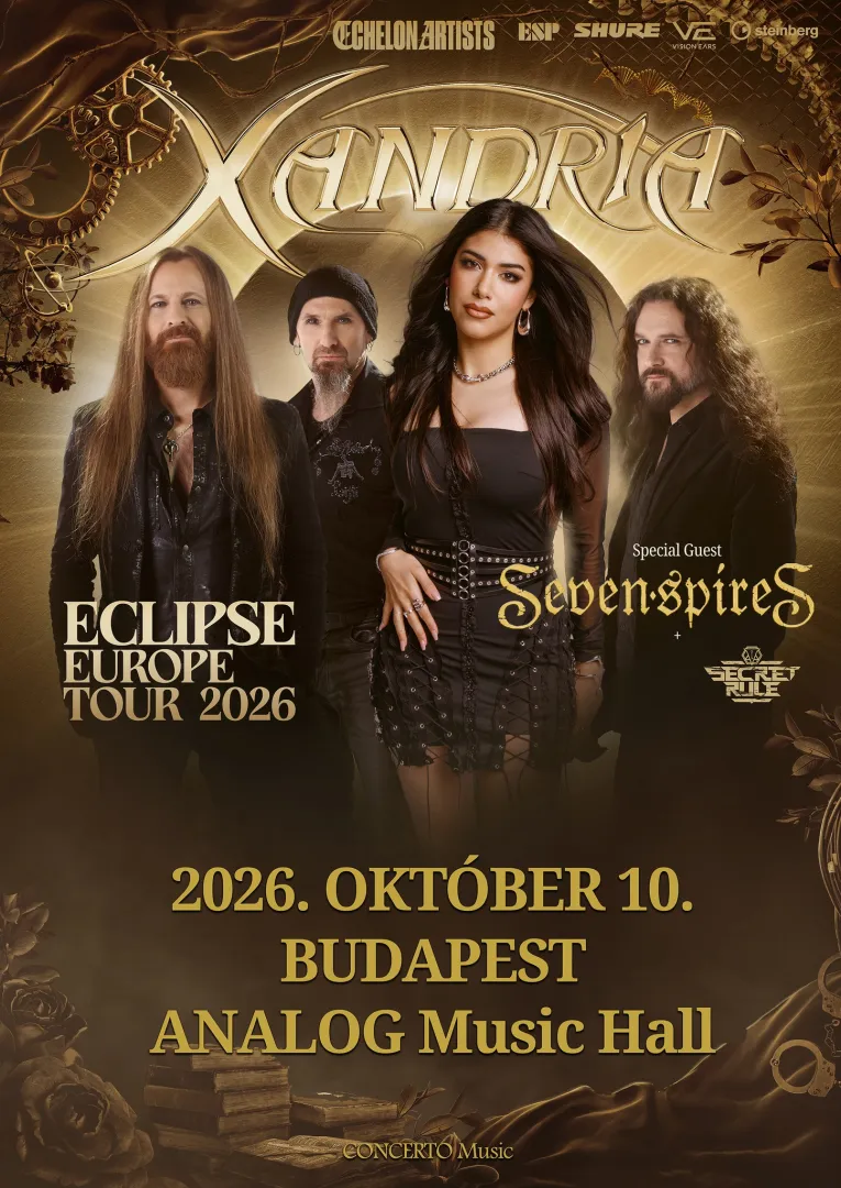 Xandria: a Seven Spires és a Secret Rule társaságában térnek vissza Budapestre októberben