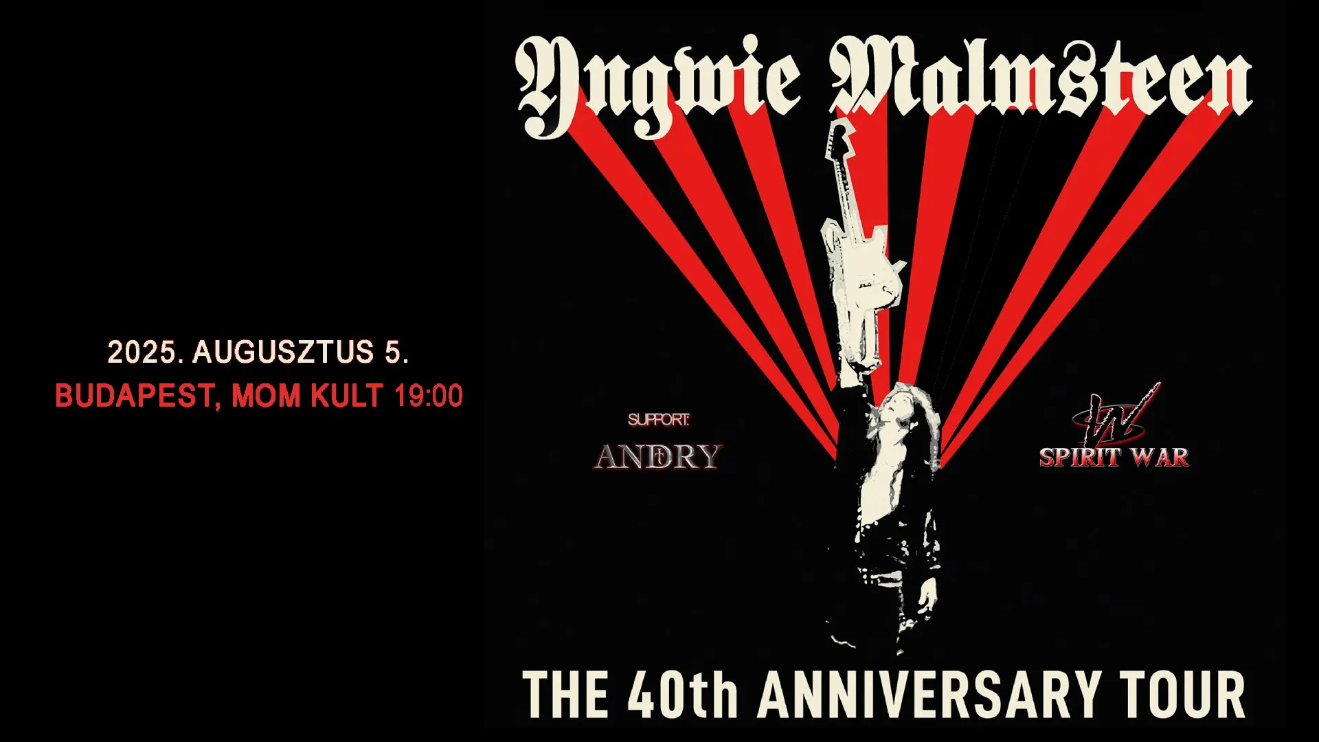 Yngwie Malmsteen - 40 éves jubileumi koncert a MOMKult színpadán