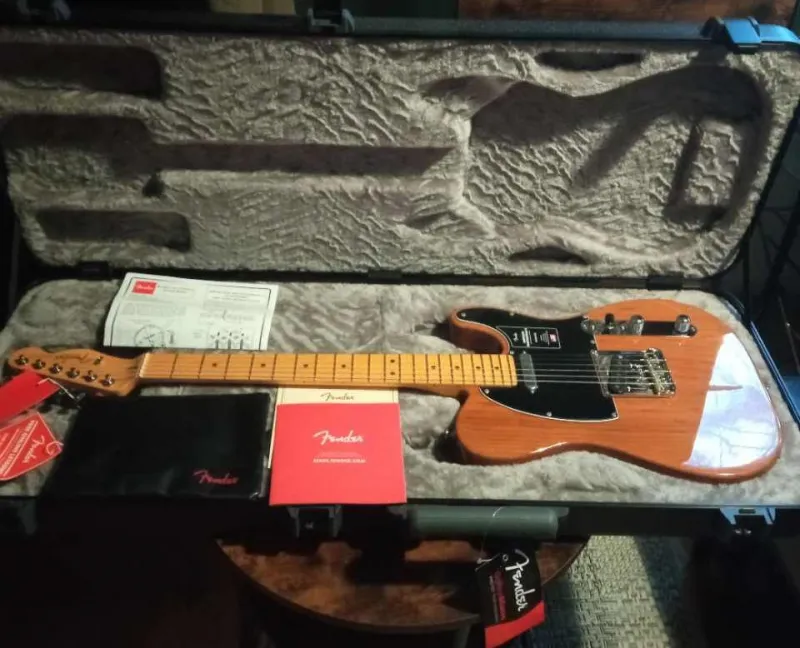 Fender AM Pro II Tele MN RST PINE - Elektromos gitár
