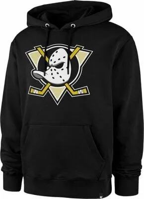 ´47 Brand NHL Imprint Burnside Pullover Hoodie Anaheim DucksJet Black